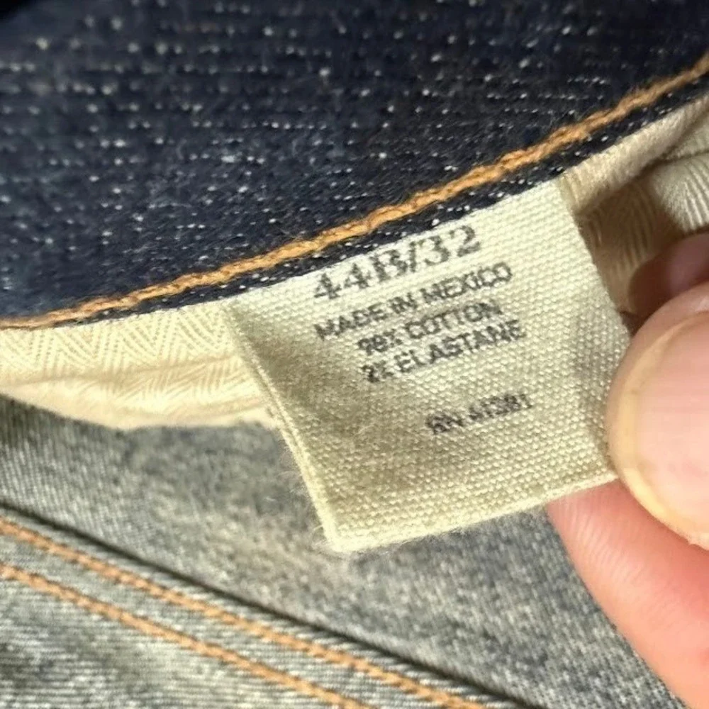 Polo Ralph Lauren Sullivan Slim Stretch Jeans Mens 44x32 Dark Wash Blue Denim